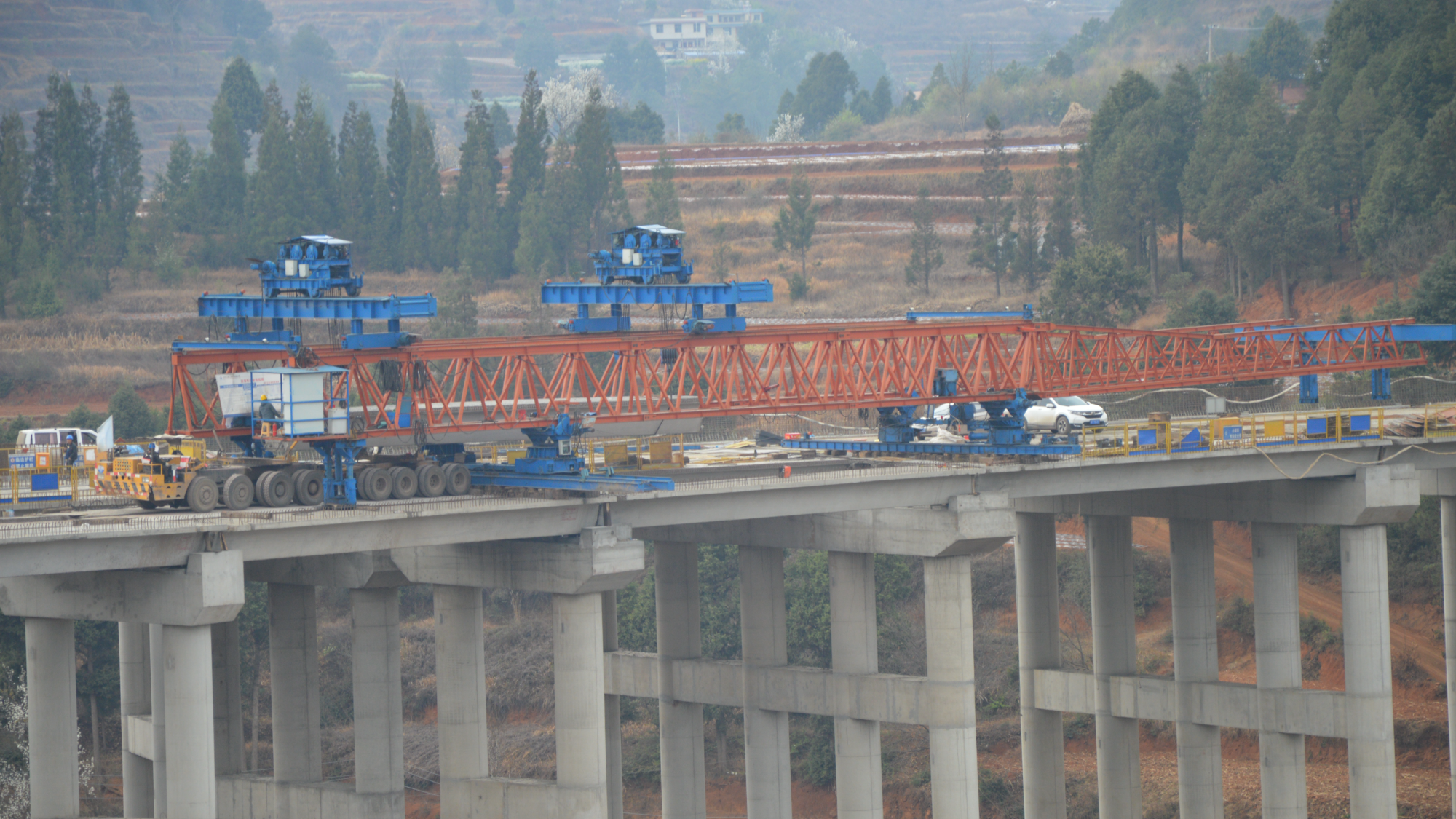 第七分公司：云南宣会高速1-2分部项目梁板架设圆满收官